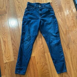 Express High Rise Dark Wash Curvy Skinny Jeans